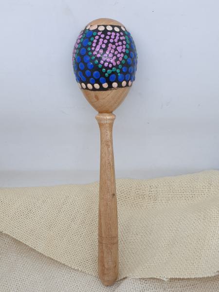 Rattle with Dot Painting